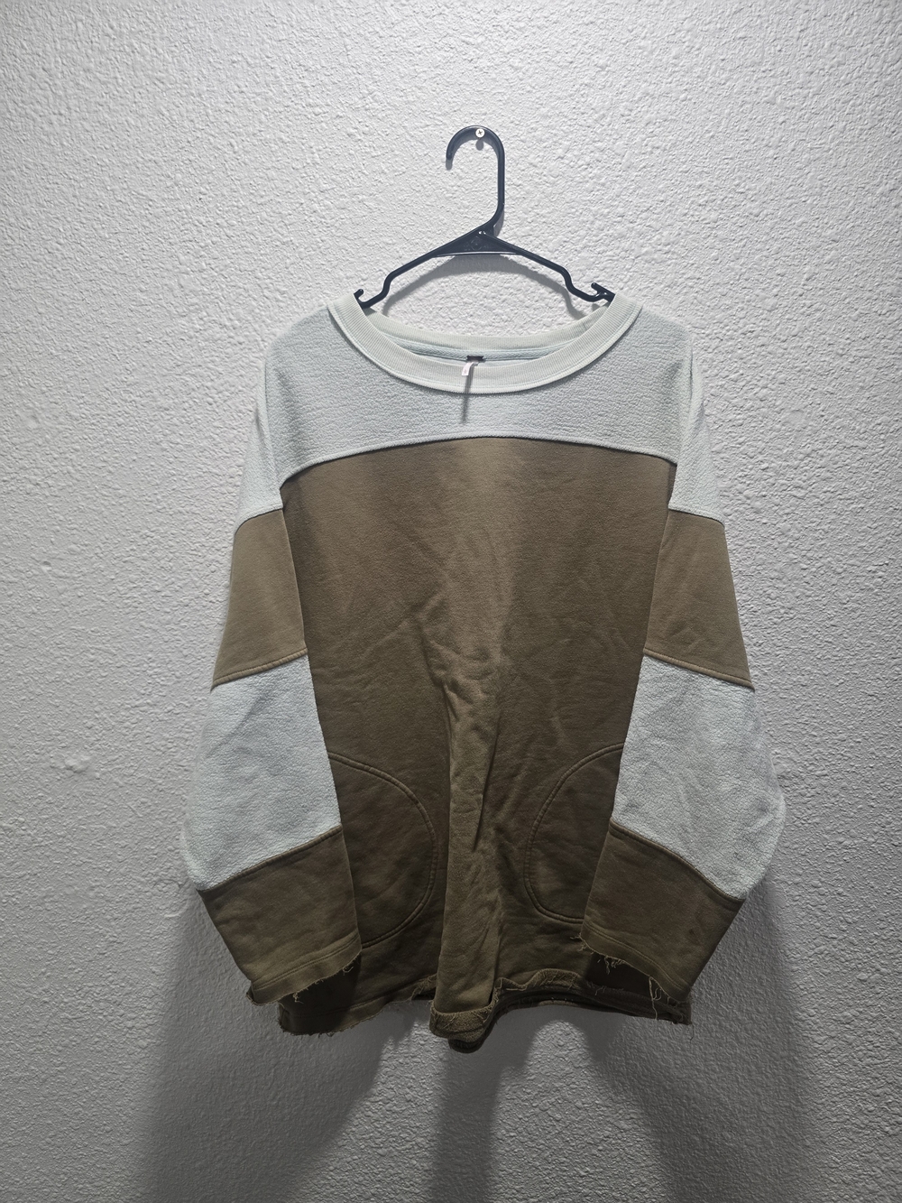 Free People "We The Free" Classic Crewneck Colorblock Sweatshirt